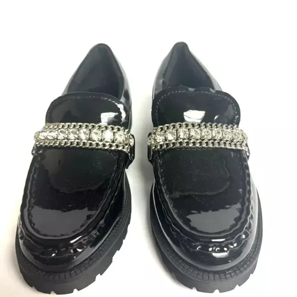 Steve Madden Taylar Loafer Black Size 2 M Big Kid